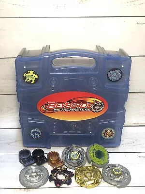 BeyBlade Metal Masters Storage Carry Case Blue Tomy Hasbro 2010 Mixed Lot • $29.95