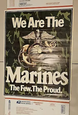 Vintage 1980s Marine Corp Recruiting Poster 22 X 28 (USMC) • $359.99