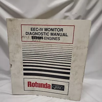 1988-1991 Ford Rotunda Eec-iv Monitor Diagnostic Manual Mecs Engines • $119.99