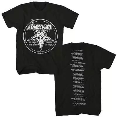 New Venom In League With Satan Pentagram Black Metal Band T-Shirt Badhabitmerch • $25.89