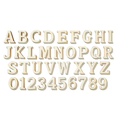 $10.99 • Buy 144 Pieces Small Wooden Alphabet Letters And Numbers, 1-Inch ABCs, 4 Sets