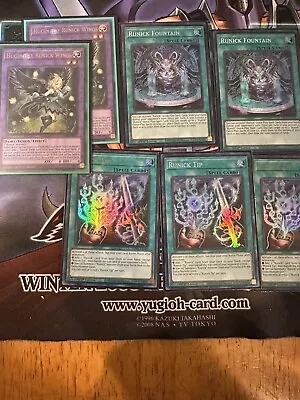 Yu-Gi-Oh! Runick Mixed CR /Normal Lot- NM 1st Edition Please Read! • $90