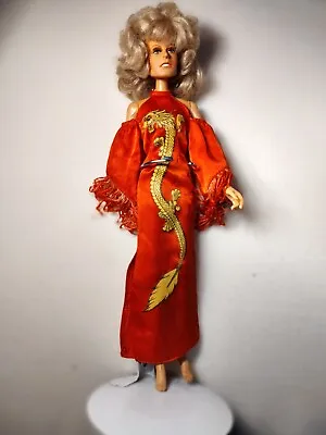 Vintage 12.5  Farrah Fawcett Doll Mego Corp 1977 W/Bob Mackie Dragon Lady Outfit • $28.95