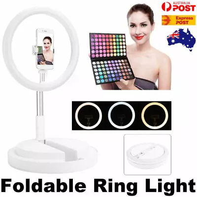 TEQ Y2 Foldable 11  LED Ring Light 3 Colour Modes W/ Base For IPhone & Android • $47.95