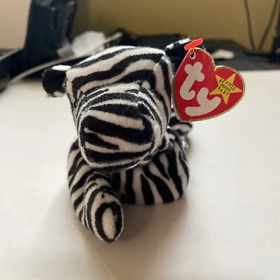 TY Beanie Baby Ziggy The Zebra Genuine 1995 Collectable 4063. • £5