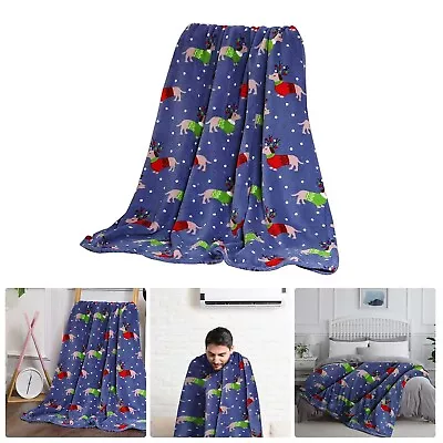 Cute Dachshunds Blanket Kids Gift Adults Cartoon DachshundsDog Pattern Blankets • $18.21