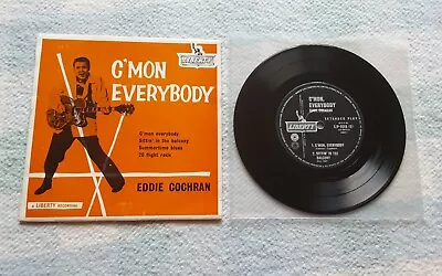 Eddie Cochran - C'mon Everybody 1963 7  Australian EP  LEP2015 In Picture Sleeve • £7