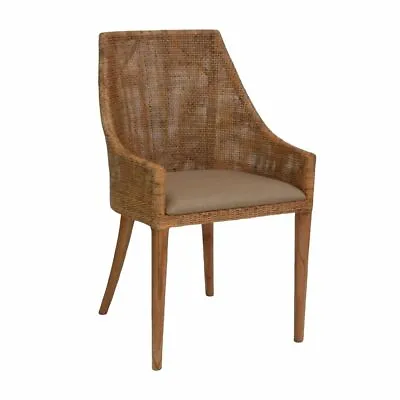 $399 • Buy Hamptons Jenalli Rattan  Dining Chair Lounge Chair Potato 