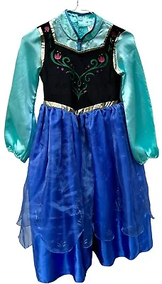 Disney Store Frozen Anna Dress Up Halloween Costume Dress Girl 7/8 VGUC • $10.99