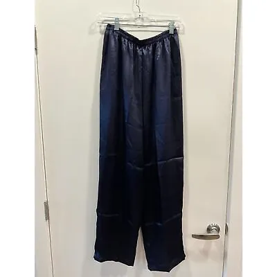 Victoria's Secret Size L Vintage 90s Navy Lounge Lingerie Pajama Pants EUC  • $29