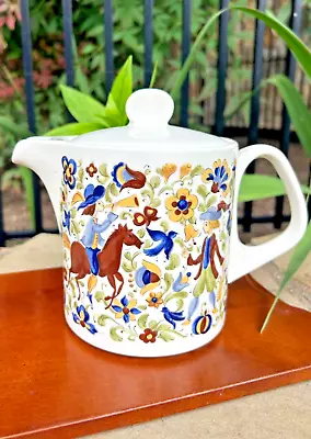 Villeroy & Boch Luxembourg Troubadour Teapot & Lid Porcelain 3 Discontinued VTG • $63.69