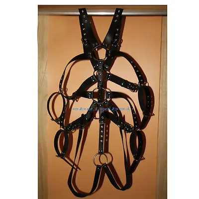 Whole Body Harness Fetish Bondage Restraints Adj Outfit Male Erotic Costume • £22.99