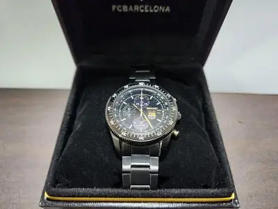 Seiko Prospex Cal.V172 FC Barcelona Chronograph Box Solar Mens Watch Auth Works • $371