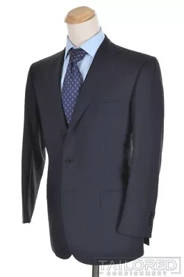 CESARE ATTOLINI Domenico Vacca Blue Wool Jacket Pants SUIT - EU 50 / US 40 R • $570