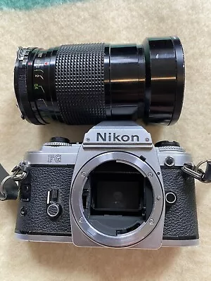 Nikon FG SLR 35mm Camera With Vivitar Series 1 28-90 Mm F2.8-3.5 • $64