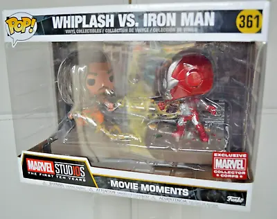 FUNKO POP! Movie Moments Marvel Corps Exclusive Whiplash Vs Iron Man #361 • £30