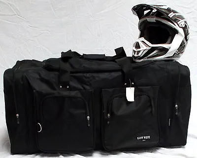 Xl Motorcycle Gear Bag Moto Cross Atv Off Road Snowmobile Black • $44.99