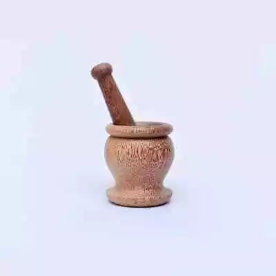 Ceylon Wooden Motar & Pestle / Wangediya /Hand Made/Kitchenware New  • $17.65