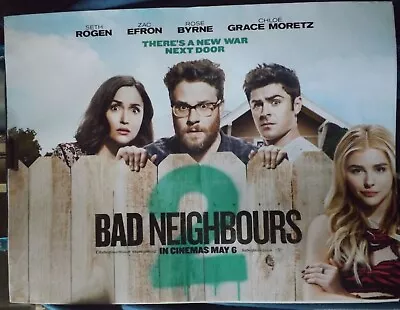 Bad Neighbours 2 - Seth Rogan Zac Efron Original Quad Cinema Poster • £7.99