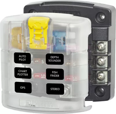 Blue Sea 5028 6-gang Fuse Block St Ato/atc With Cover • $45.01