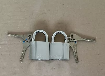 2 X Abloy 330 Hardened Security Padlock 2 Keys Each Brand New Free P&P • £49.99