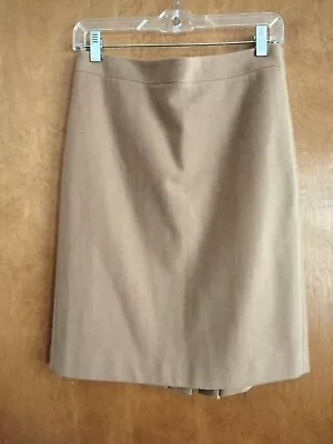 J. Crew No. 2 Pencil Skirt Size 4 100% Wool Camel Beige Women’s Size 4 Lined • $25