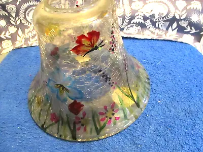 Yankee Candle Jar Shade Large Glass Birdsbutterflyfloral Retired Vgc • £17.99