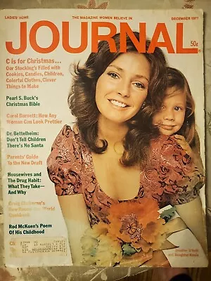 Ladies Home Journal Dec 1971 Vtg Magazine Jennifer O'Neill Pearl Buck Christmas • $1.99