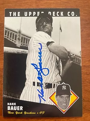 1994 Upper Deck All Time Heroes Auto Autograph Signed Hank Bauer • $8