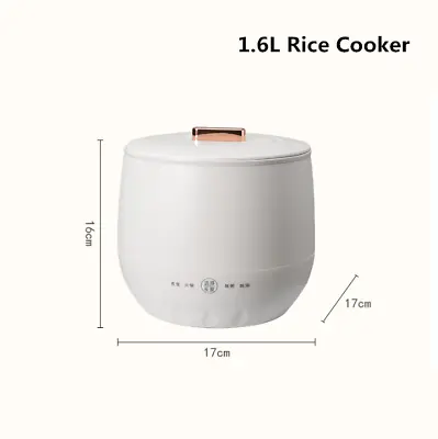$36.39 • Buy Electric Mini Rice Cooker White Small Cooking Pot Student Dormitory 1-2 Person