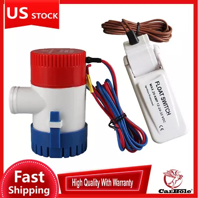 1100GPH Water Pump W/ Float Switch Marine Boat Yacht Submersible Bilge Universal • $32.89