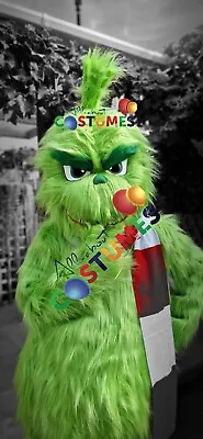 Hire Grinch Lookalike Costume Mascot Fancy Dress Hire Delivery Within UK YHG • £50