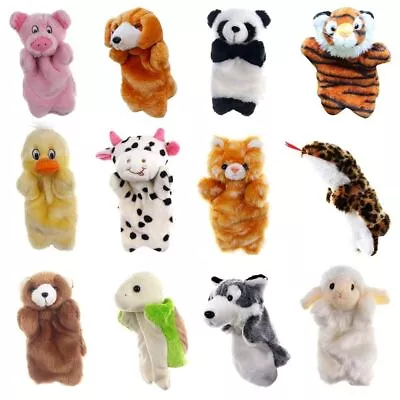 Animal Hand Puppet Full Body Muppet Plush Toy Prop Kid Glove Puppet Soft Plush. • £6.76