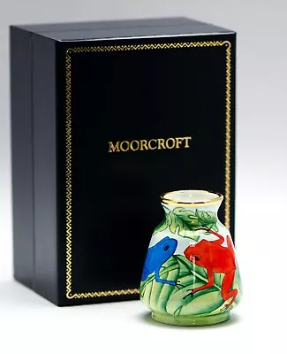 Moorcroft Enamels Frogs 192 Shape Vase - Jungle Collection By Sian Leeper • $197.94