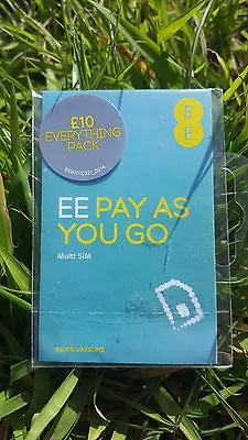 EE £10 Everything Pack Pay As You Go Sim Card - Standard Micro & Nano Included • £0.99