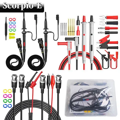 Multimeter Test Leads Kit BNC Test Lead Cable Wire 100Mhz Oscilloscope Probe Set • $42.49