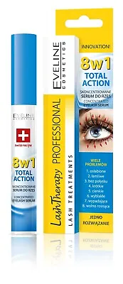 £5.30 • Buy Eveline 8in1 Total Action Conditioner Eyelash Serum Mascara Base Primer Lashes