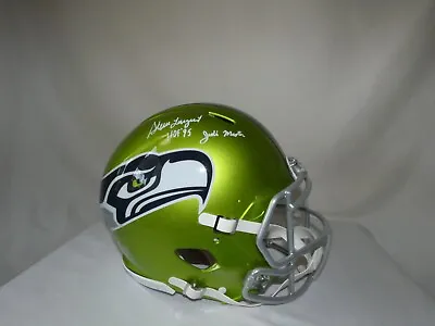 Steve Largent Signed Seattle Seahawks FS Speed Flash Authentic Helmet Beckett • $430