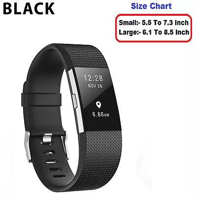 Fitbit Charge 2 Replacement Luxe Band Strap Sport Wristband Metal Buckle HR Belt • $8.49