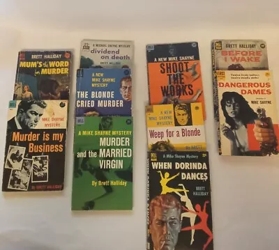 Lot Of 10-Mike Shayne-Brett Halliday- Paperback Books • $35