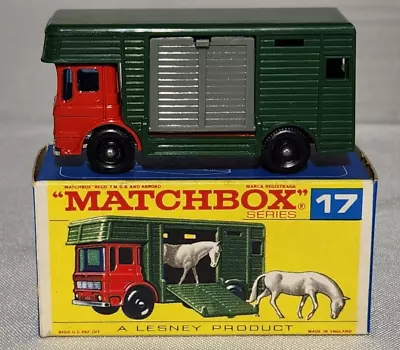 New Matchbox Series #17 Horse Box In Original Box Horses Factory Attached • $11