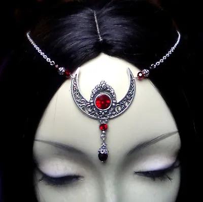 ^v^ Headwear * Blood Moon * Gothic * LARP *circlet * Medieval * Tiara * Pagan * Hair Jewelry^v^ • £23.49