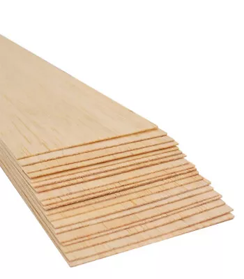 Bud Nosen Models 1130 1/32  X 3  X 36  Balsa Sheets (Pack Of 20) • $61.11