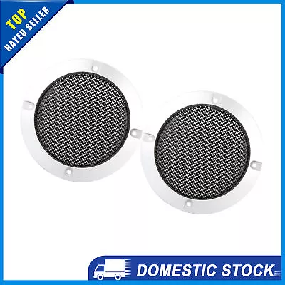 Universal 5  Car Speaker Cover Glossy Mesh Subwoofer Grill Horn Guard Pack Of 2 • £6.91