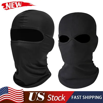 1/2/3 Hole Ski Full Face Mask Winter Thin Balaclava Outdoor Tactical Hood Hats • $3.99