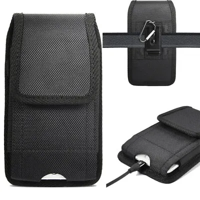 Vertical Cell Phone Holster Pouch Wallet Case With Belt Clip For IPhone Samsung • $11.39