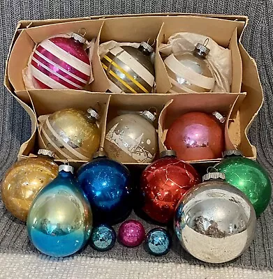 Vintage Mercury Christmas Balls 11 Medium 3 Small • $21.95