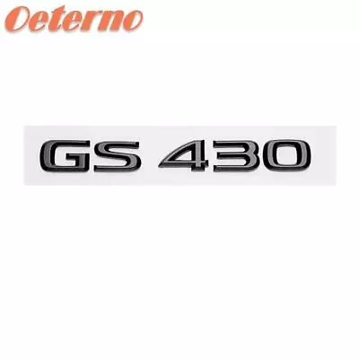 Gloss Black For  F-Sport LABS GS430 GS 430 Trunk Logo Badge Emblem Sticker • $22.99