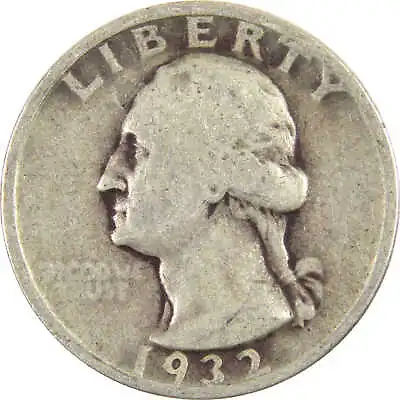 1932 Washington Quarter AG About Good Silver 25c Coin • $11.99