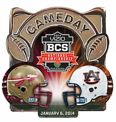 2014 BCS National Championship Gameday Pin Florida State Seminoles Auburn Tigers • $19.99
